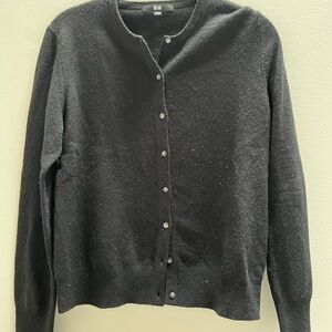 Uniqlo Black Women's Cashmere Cardigan